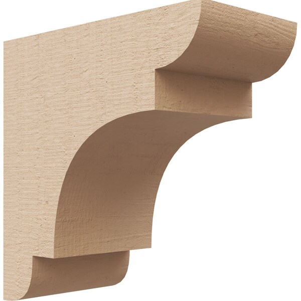 Ekena Millwork 3"W x 6"D x 6"H Classic New Brighton Rough Cedar Woodgrain TimberThane Corbel, Primed Tan CORUR03X06X06NEBRCPR - main